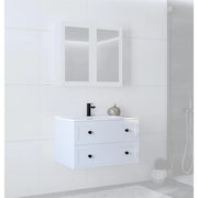 Dulap baie suspendat HOUSTON OCN-37821, alb mat/alb