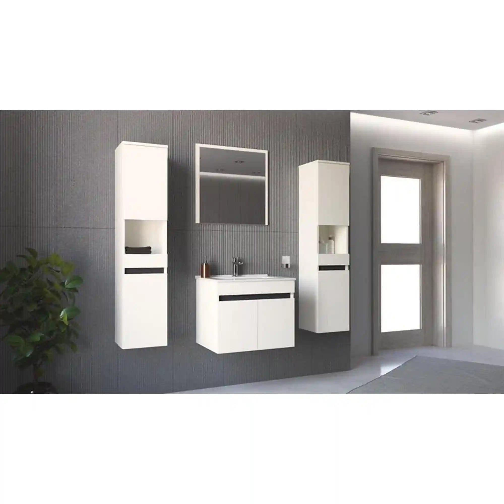 Dulap baie suspendat HOUSTON OCN-37824, alb