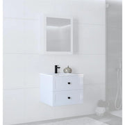 Dulap baie suspendat HOUSTON OCN-37838, alb mat/alb