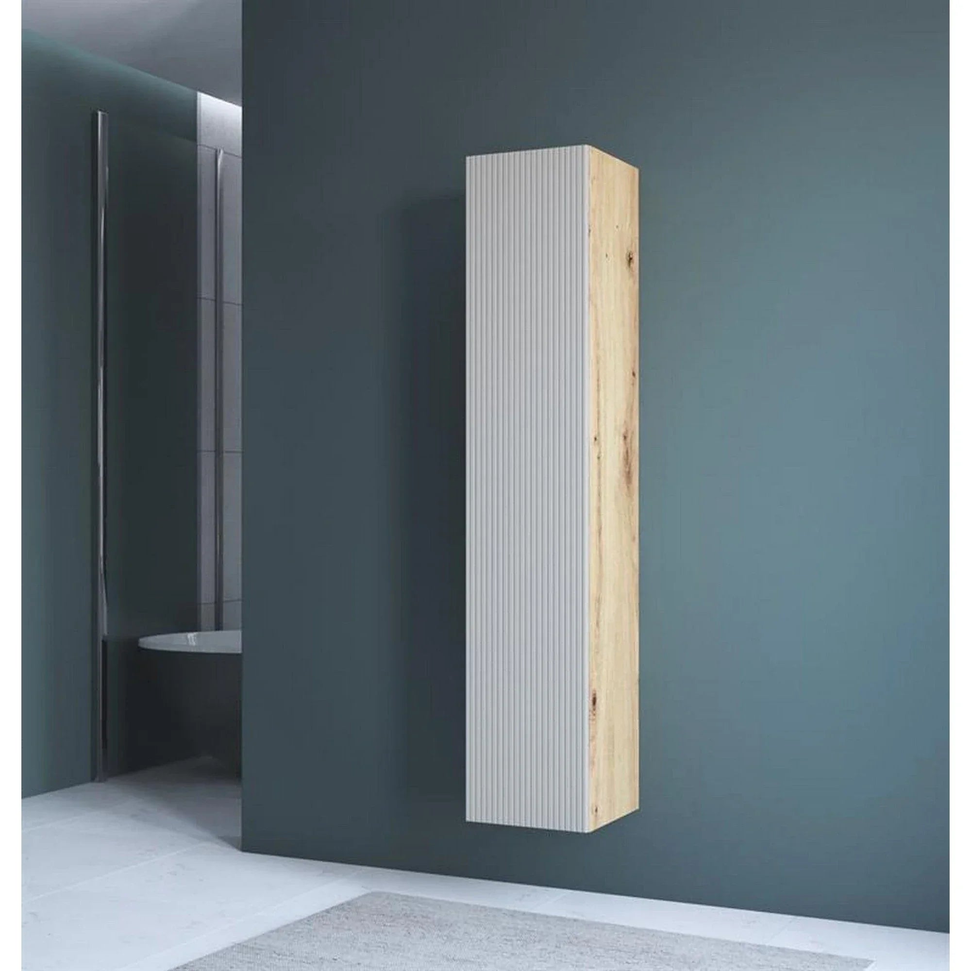 Dulap baie suspendat HOUSTON OCN-37839, casmir/stejar artisan