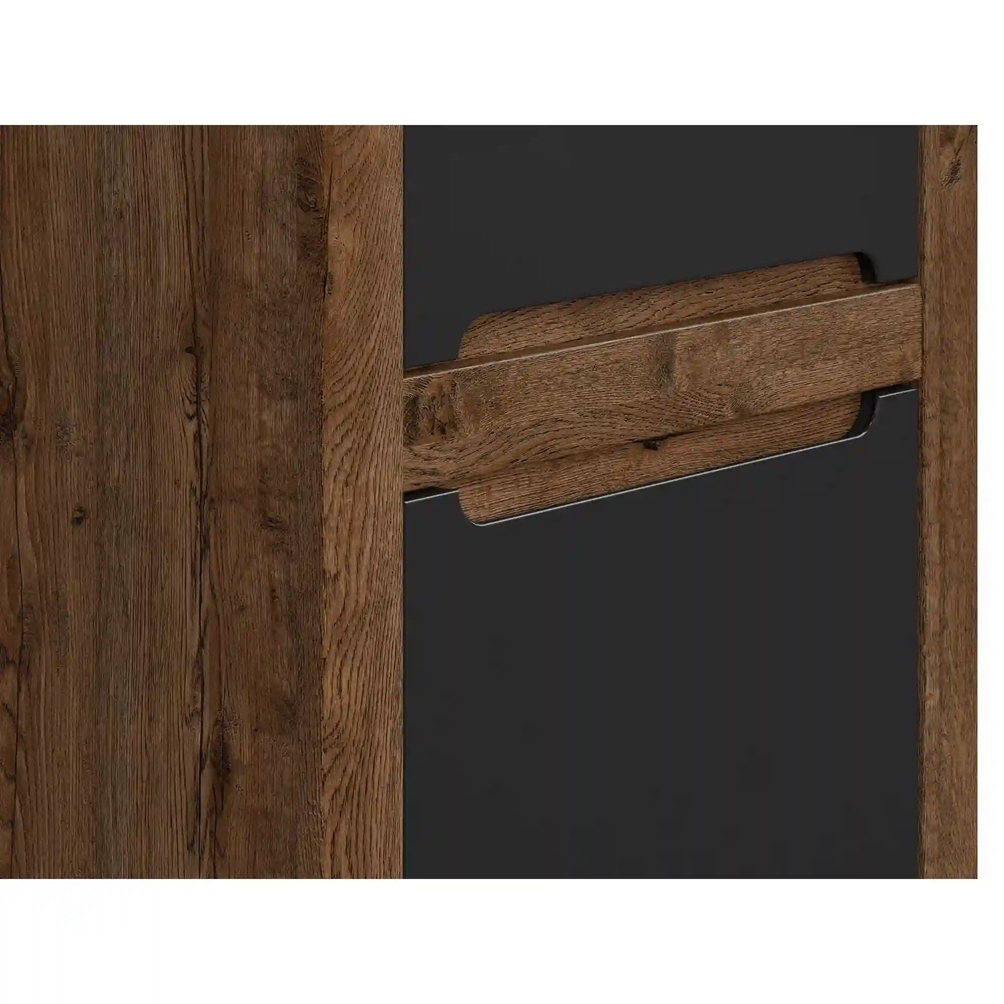 Dulap BERGEN OCN-29243, stejar/negru mat