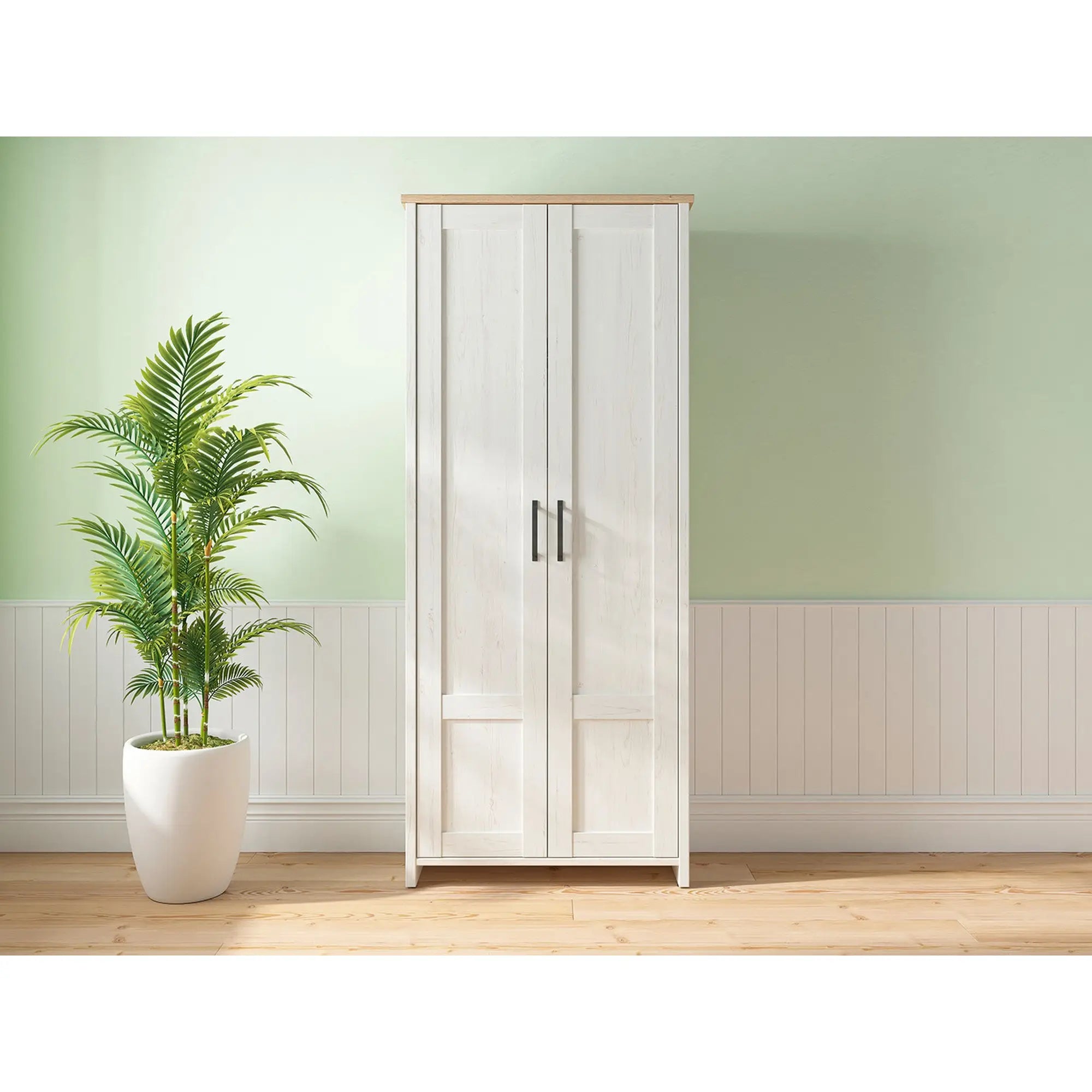 Dulap BERGEN OCN-29244, alb/stejar