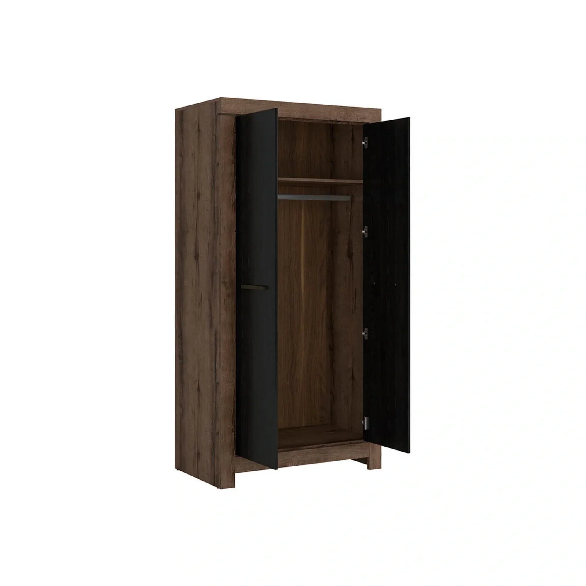 Dulap BERGEN OCN-29247, negru/stejar