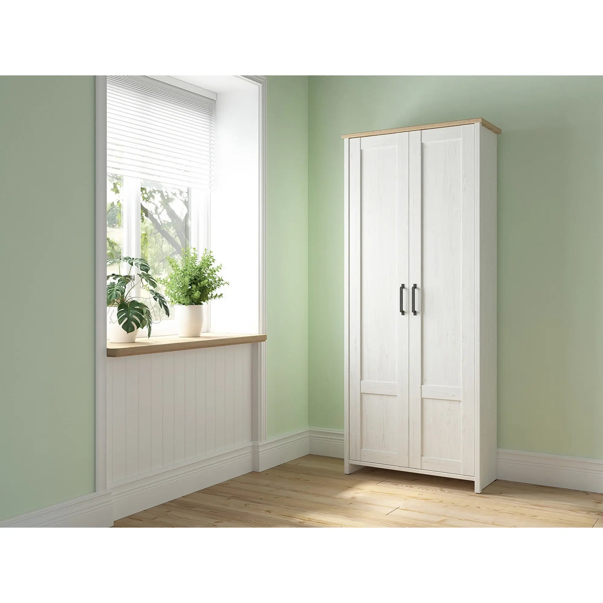 Dulap BERGEN OCN-29254, alb/stejar