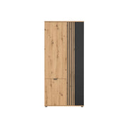 Dulap BERGEN OCN-29261, stejar artisan/negru mat