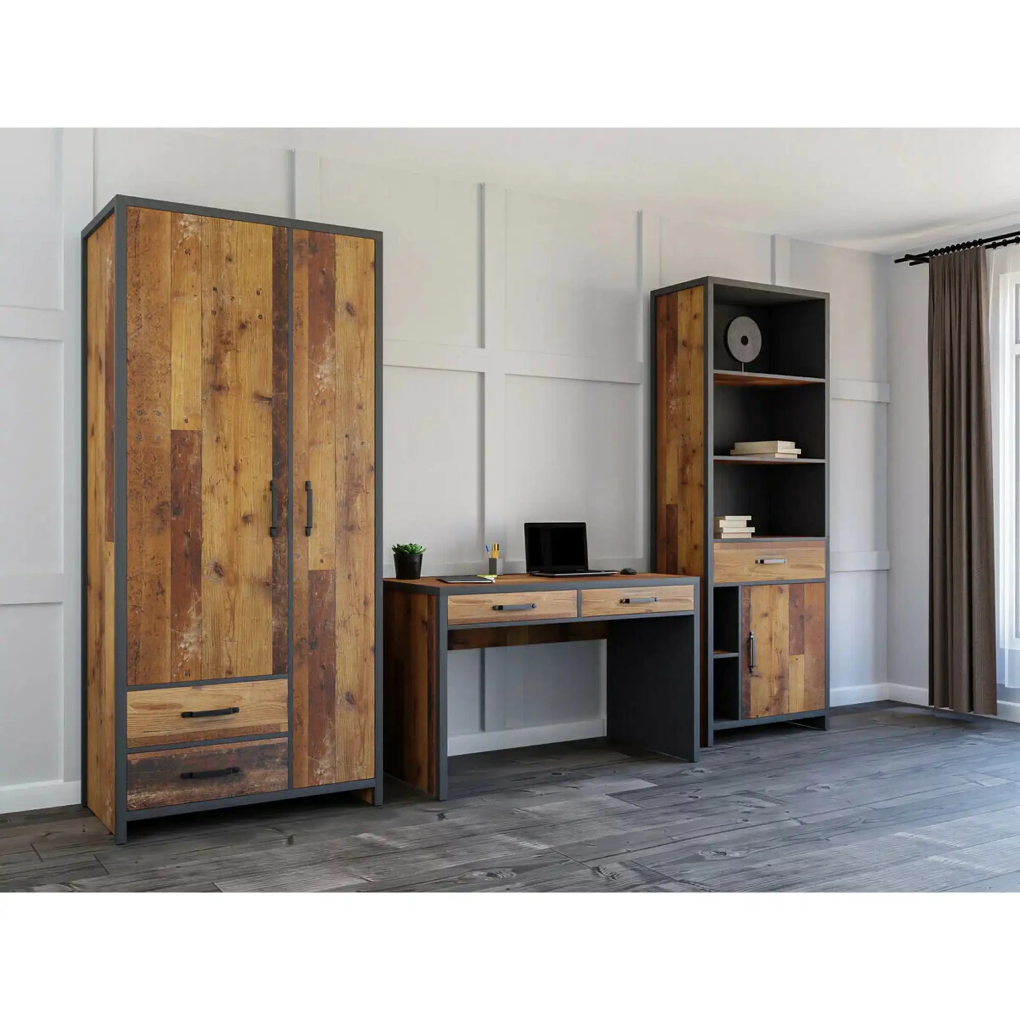 Dulap BERGEN OCN-29287, maro/gri grafit