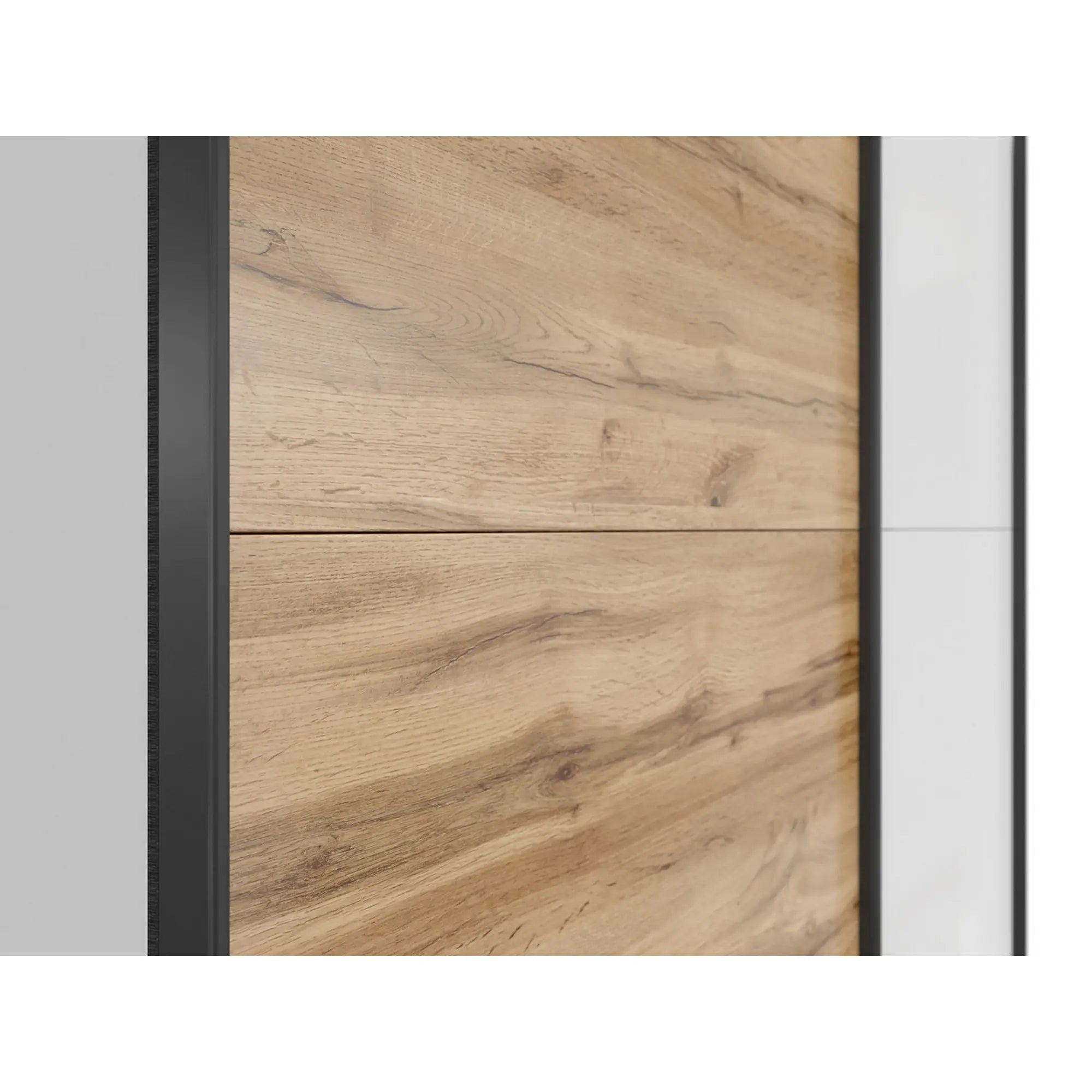 Dulap BERGEN OCN-29294, alb lucios/stejar wotan