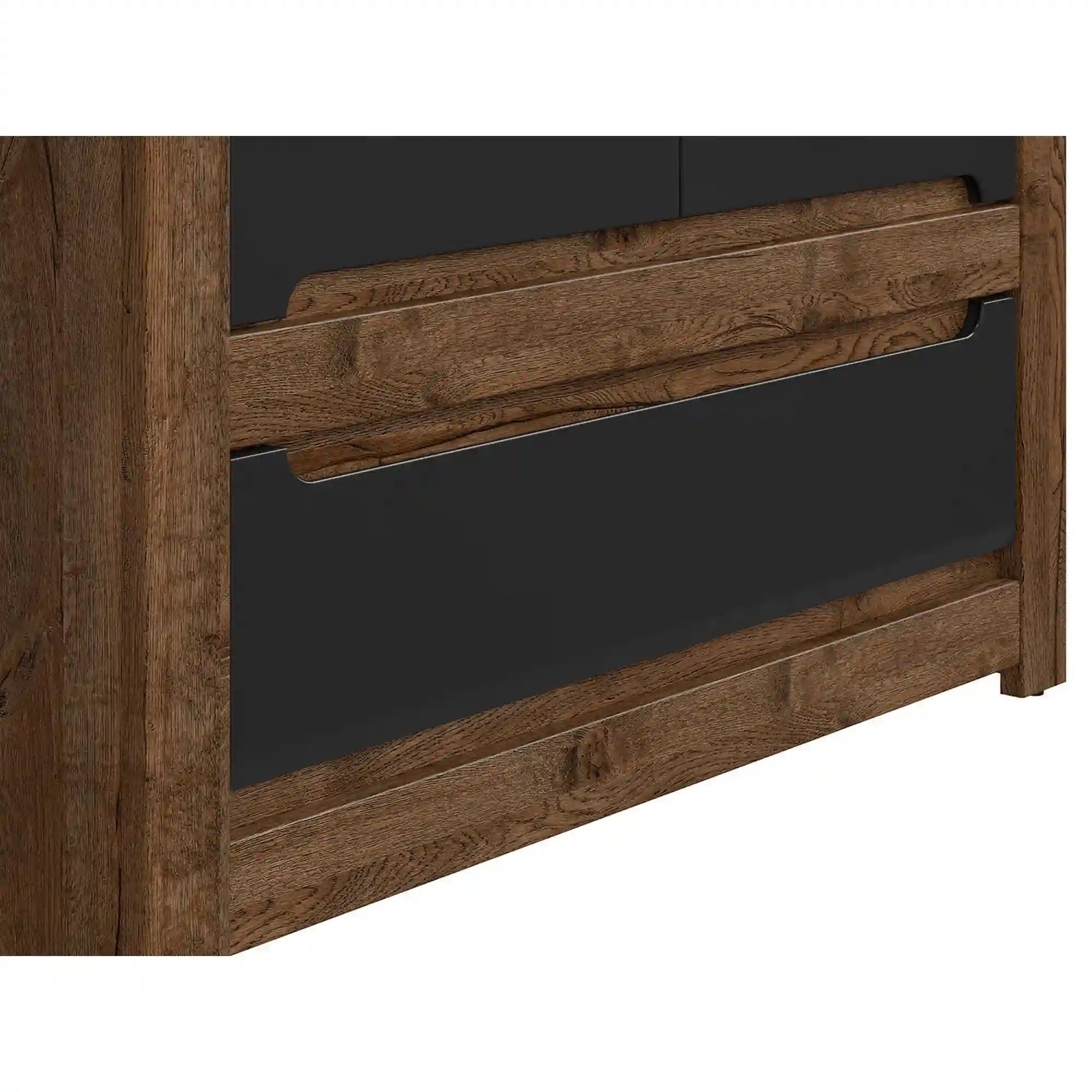 Dulap BERGEN OCN-29297, stejar/negru mat