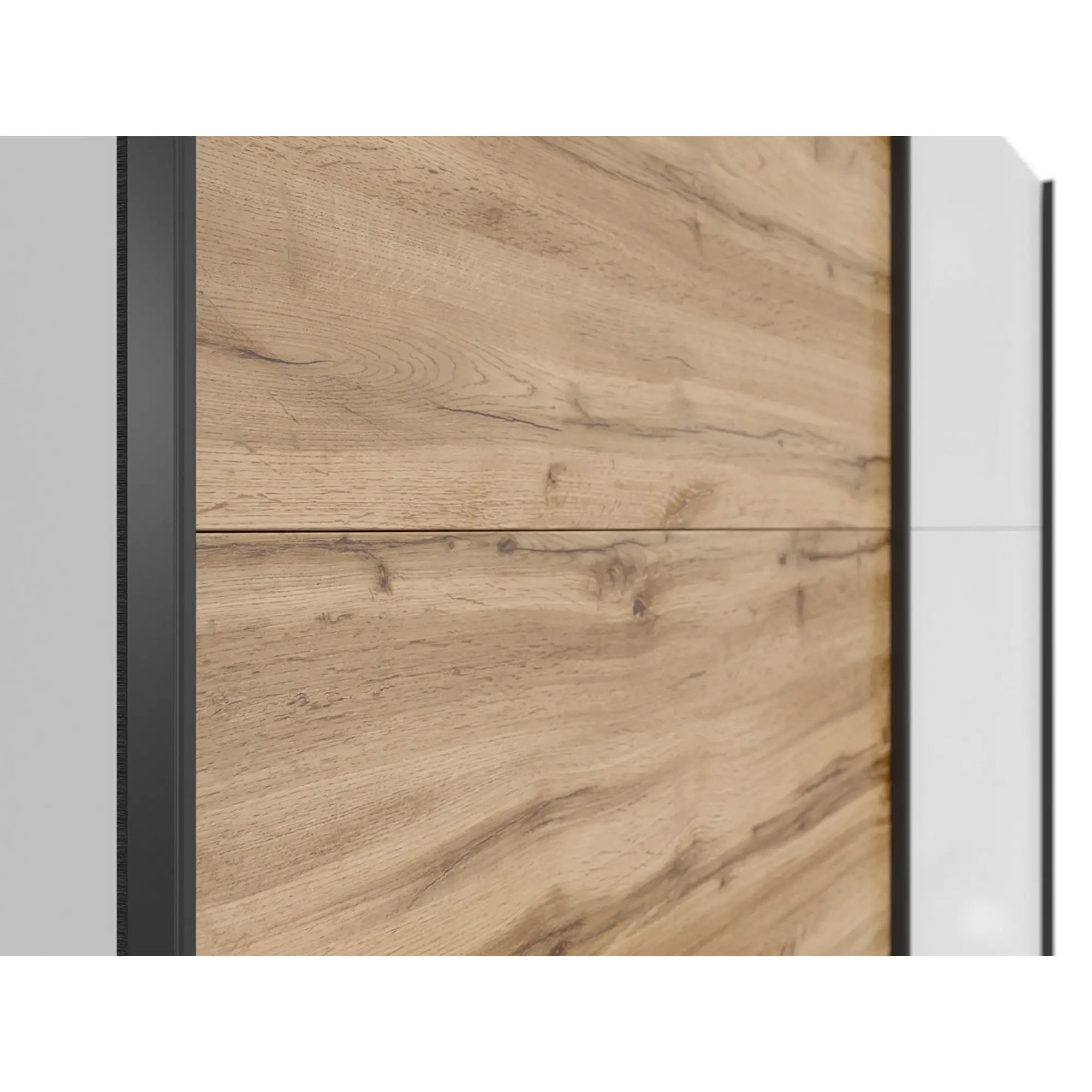 Dulap BERGEN OCN-29306, alb lucios/stejar wotan