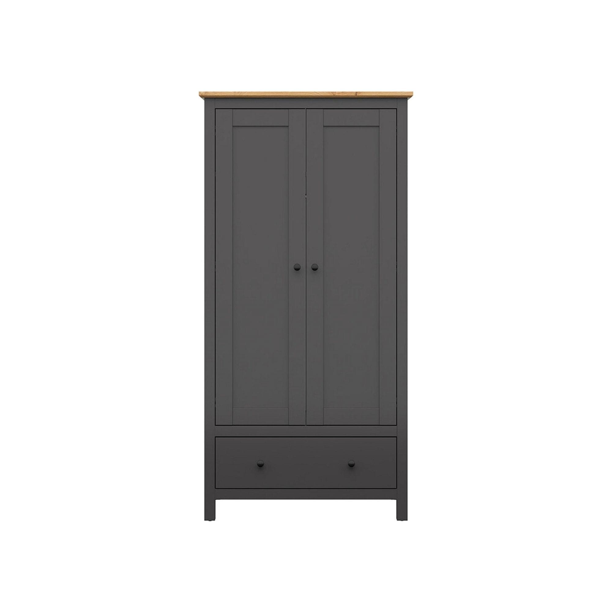 Dulap BERGEN OCN-29316, gri grafit/stejar artisan