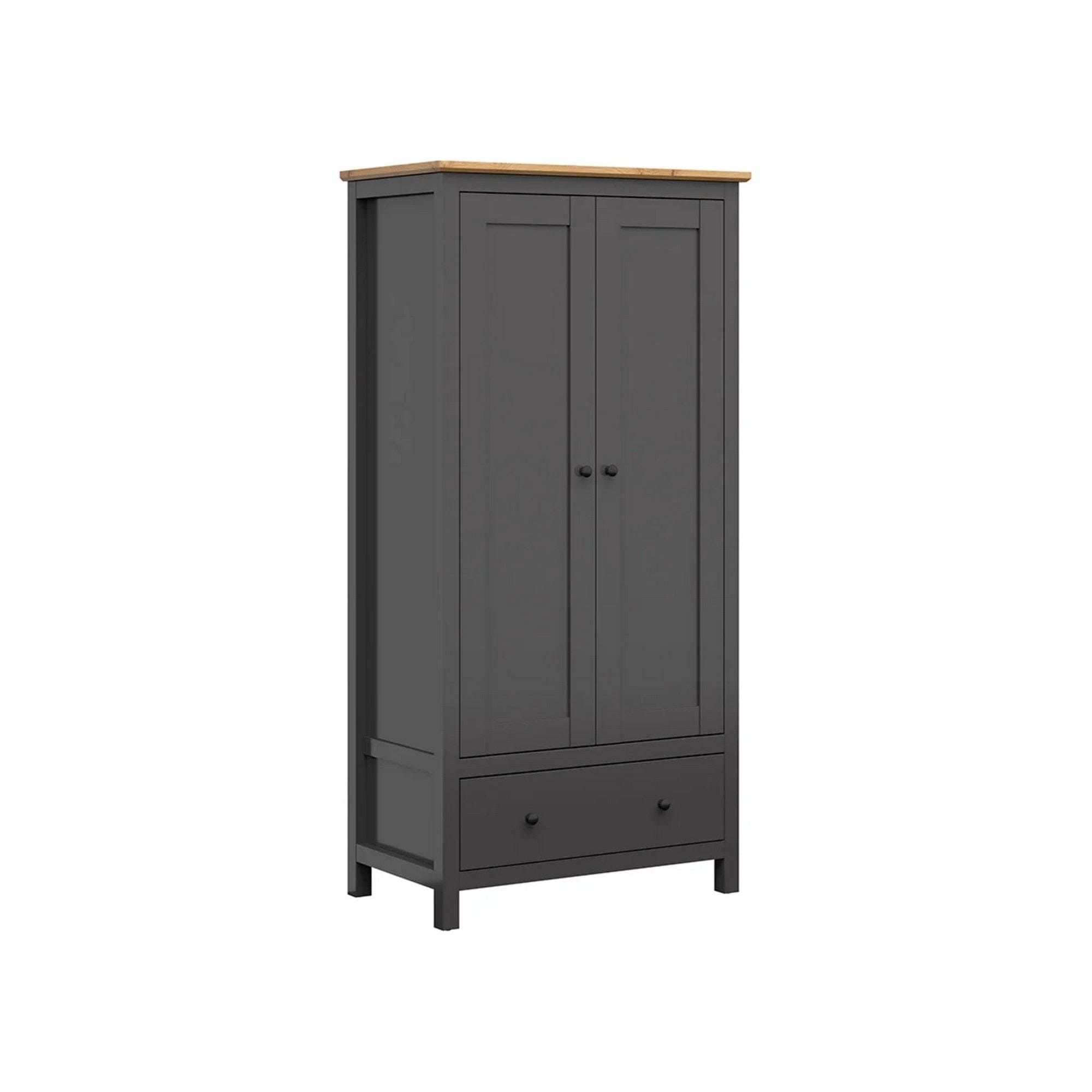 Dulap BERGEN OCN-29316, gri grafit/stejar artisan