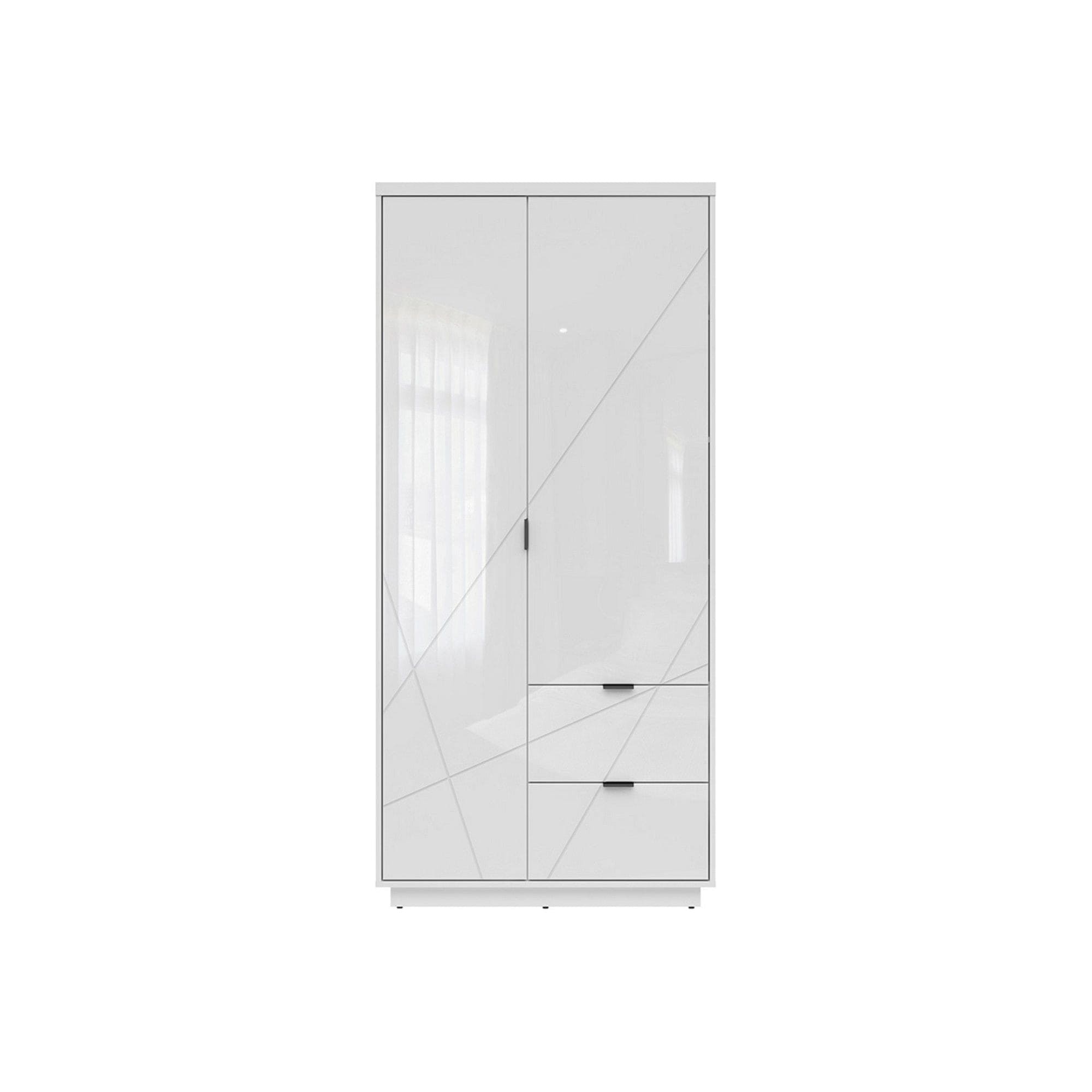 Dulap BERGEN OCN-29339, alb lucios