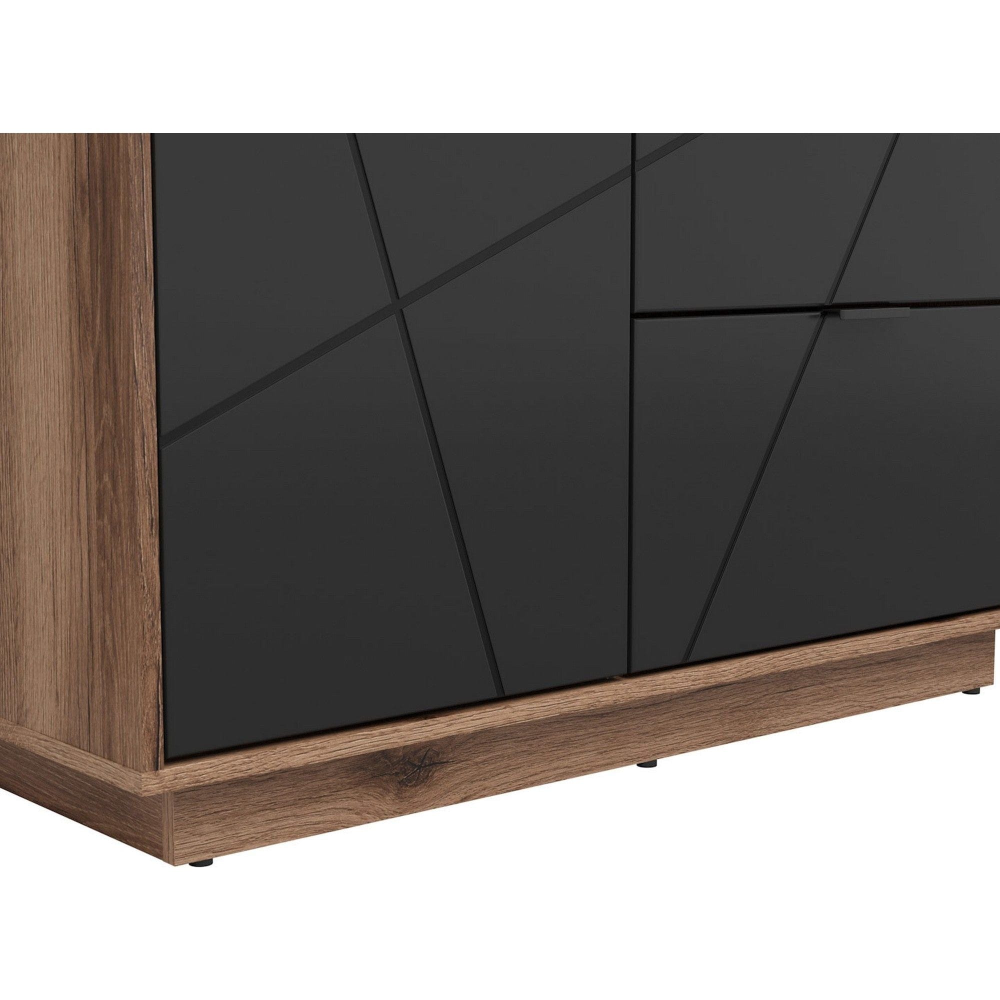 Dulap BERGEN OCN-29341, nuc/negru mat