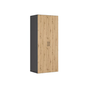 Dulap BERGEN OCN-29348, gri grafit/stejar artisan