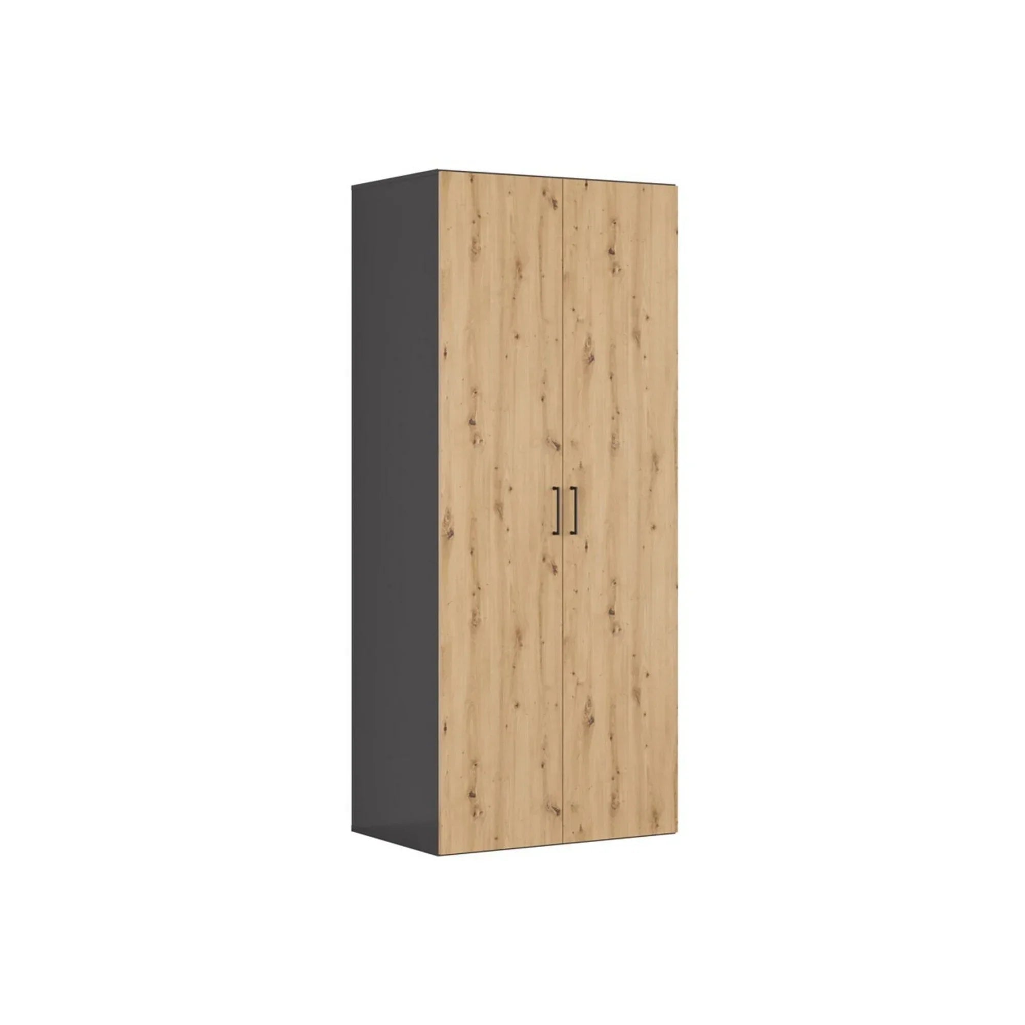 Dulap BERGEN OCN-29348, gri grafit/stejar artisan