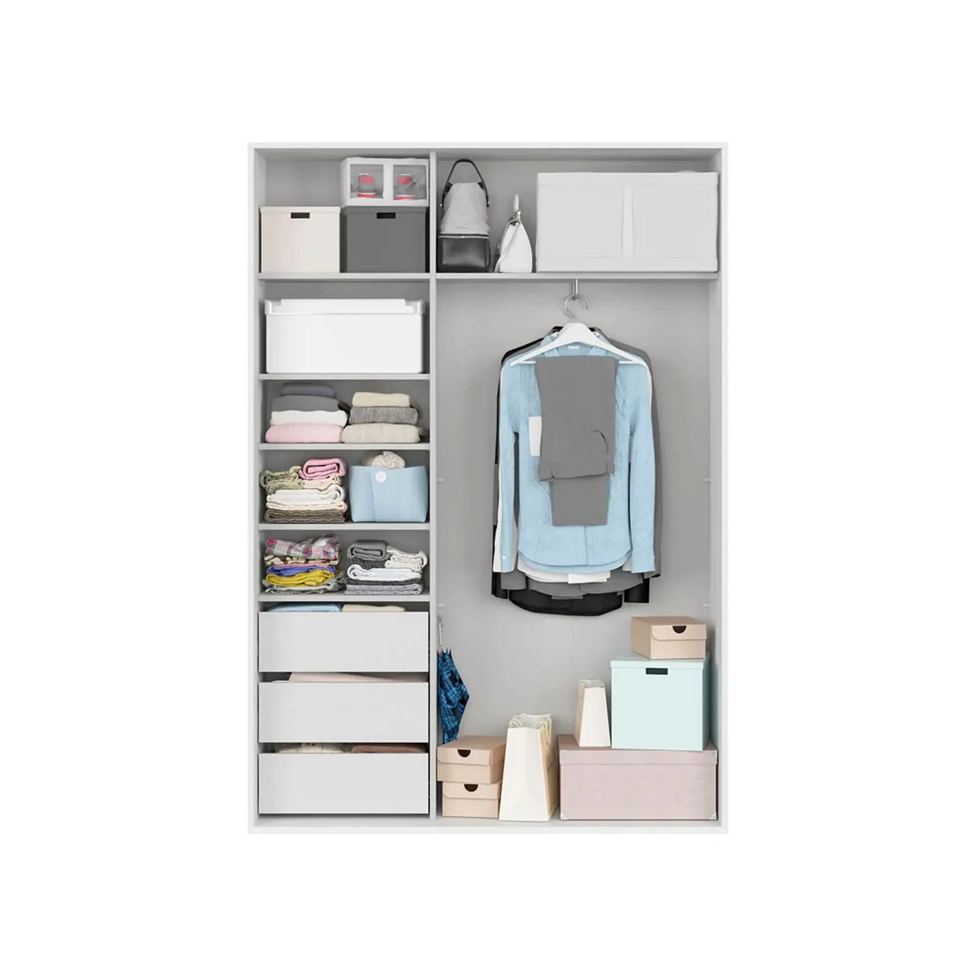 Dulap BERGEN OCN-29355, alb/stejar wotan