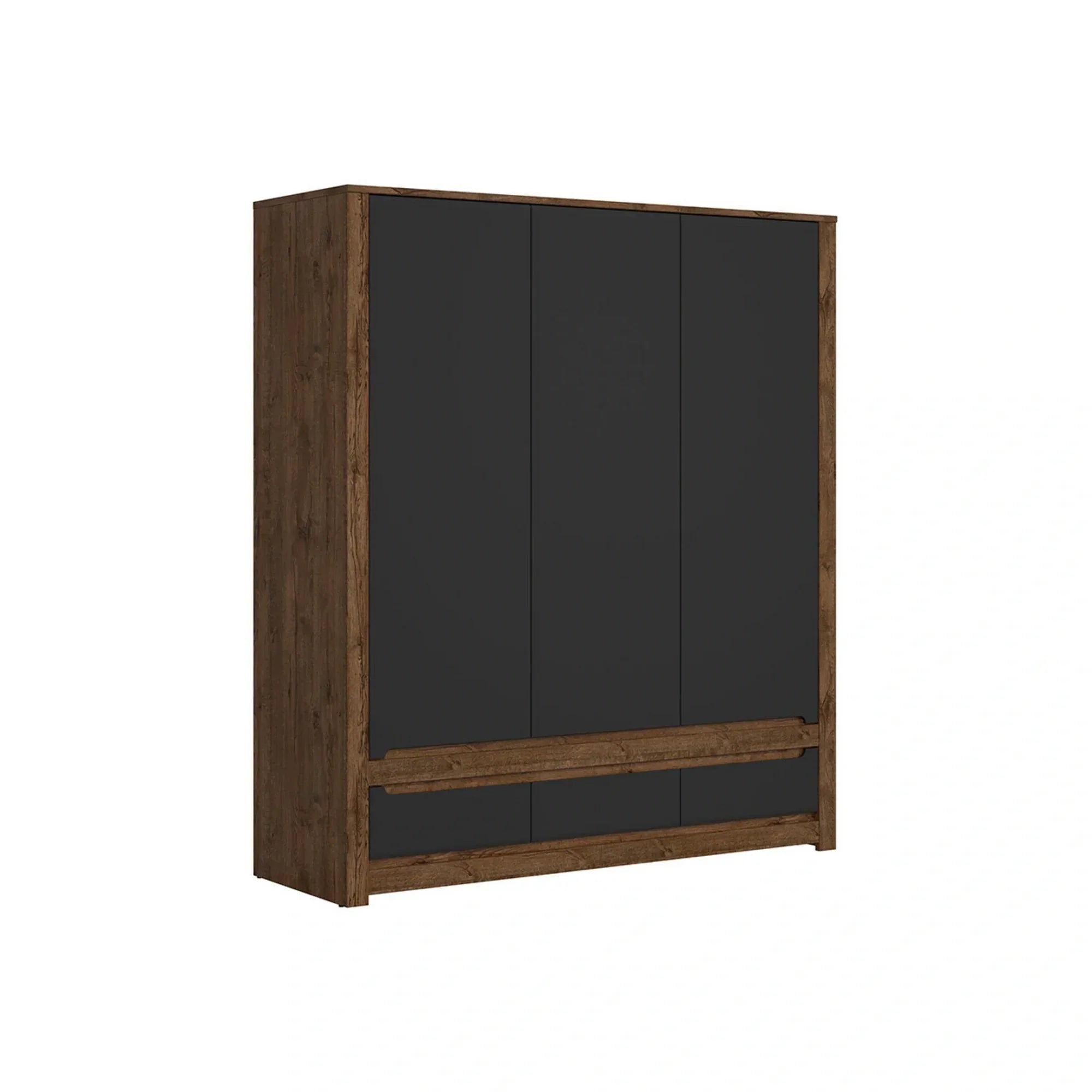 Dulap BERGEN OCN-29369, negru mat/stejar