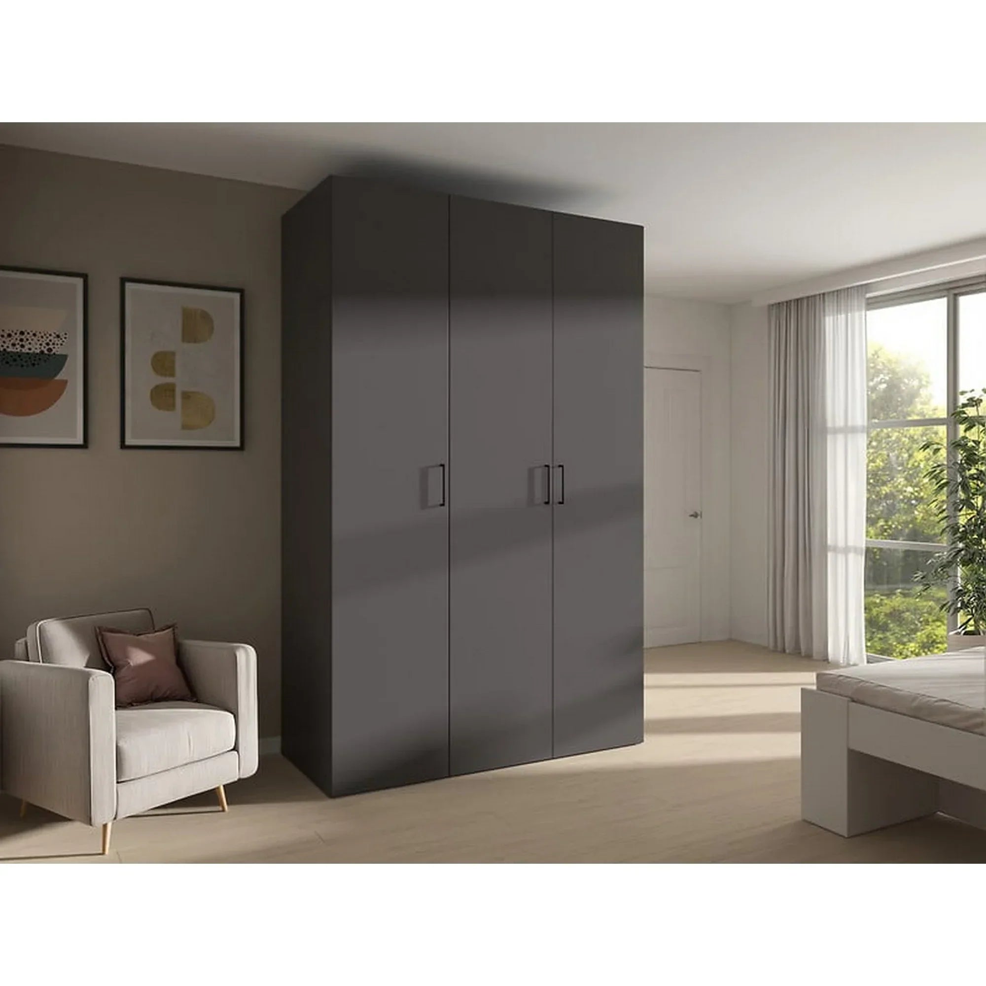 Dulap BERGEN OCN-29382, gri grafit