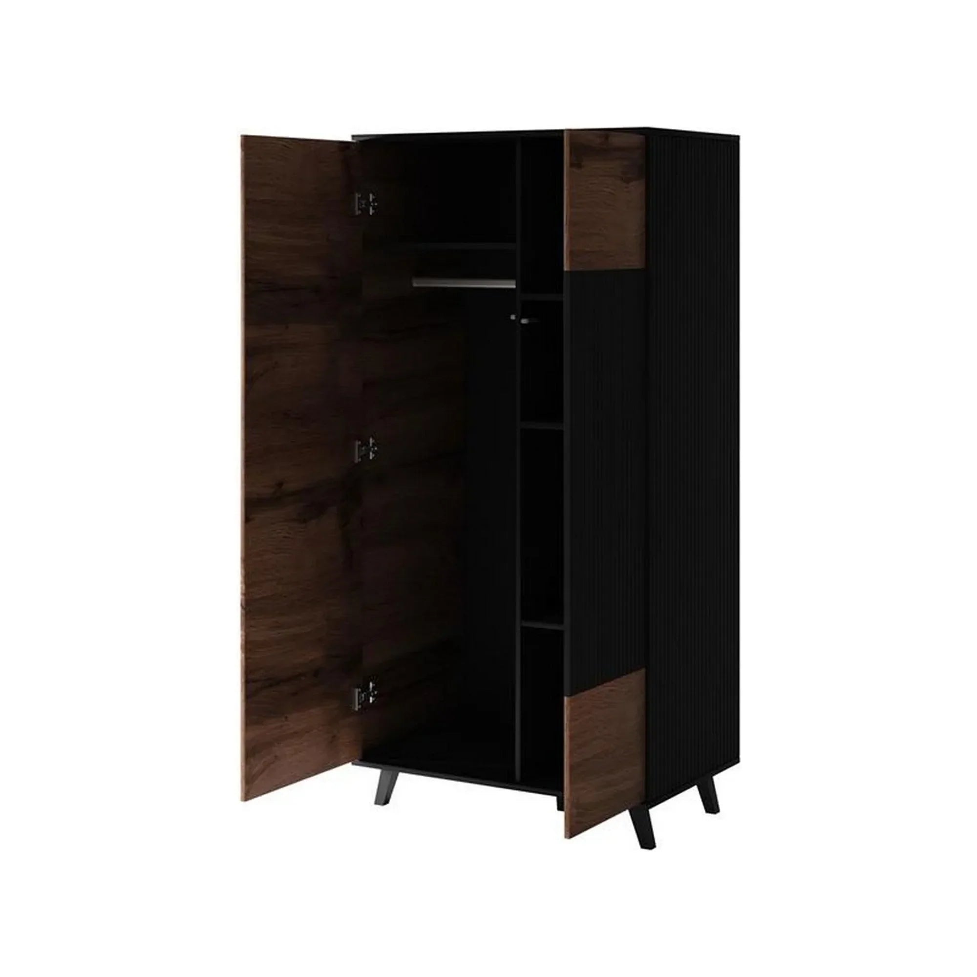 Dulap HOUSTON OCN-37854, stejar wotan/negru