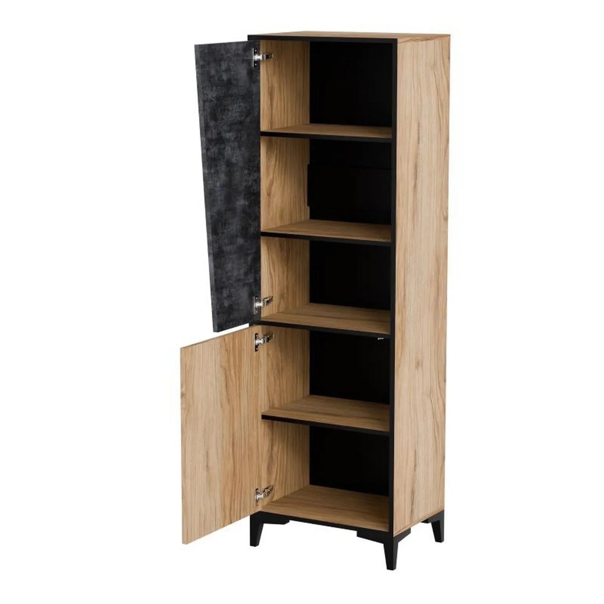 Dulap HOUSTON OCN-37876, stejar/gri beton