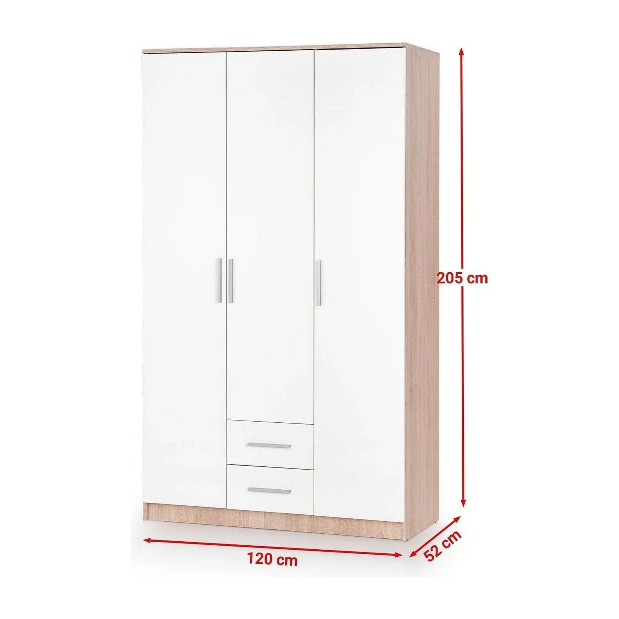 Dulap HOUSTON OCN-37887, alb/stejar sonoma