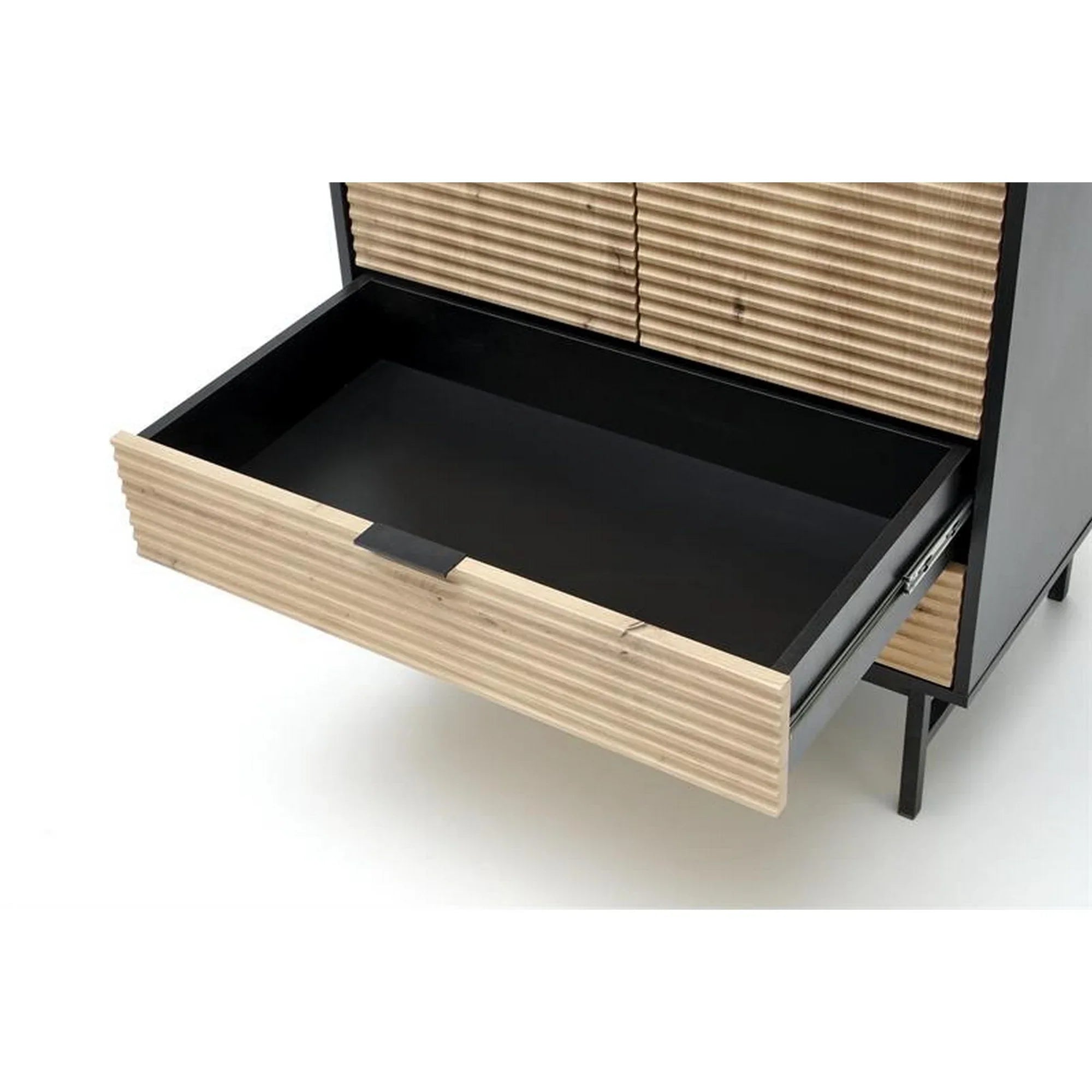 Dulap HOUSTON OCN-37900, stejar artisan/negru