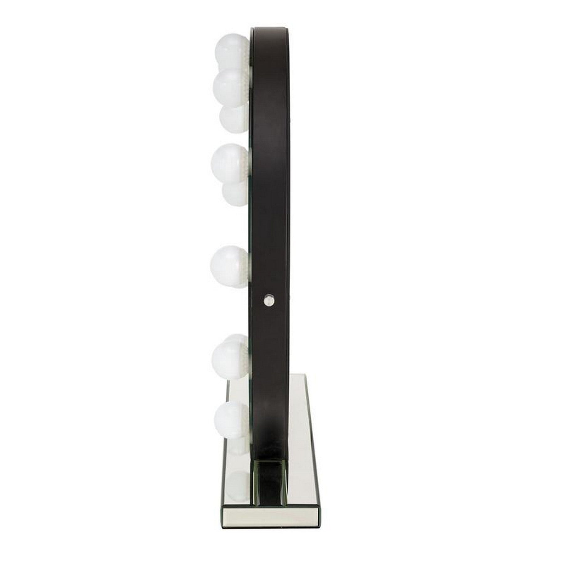 Oglinda TORANO, argintiu, cu iluminare LED, 70x70 cm