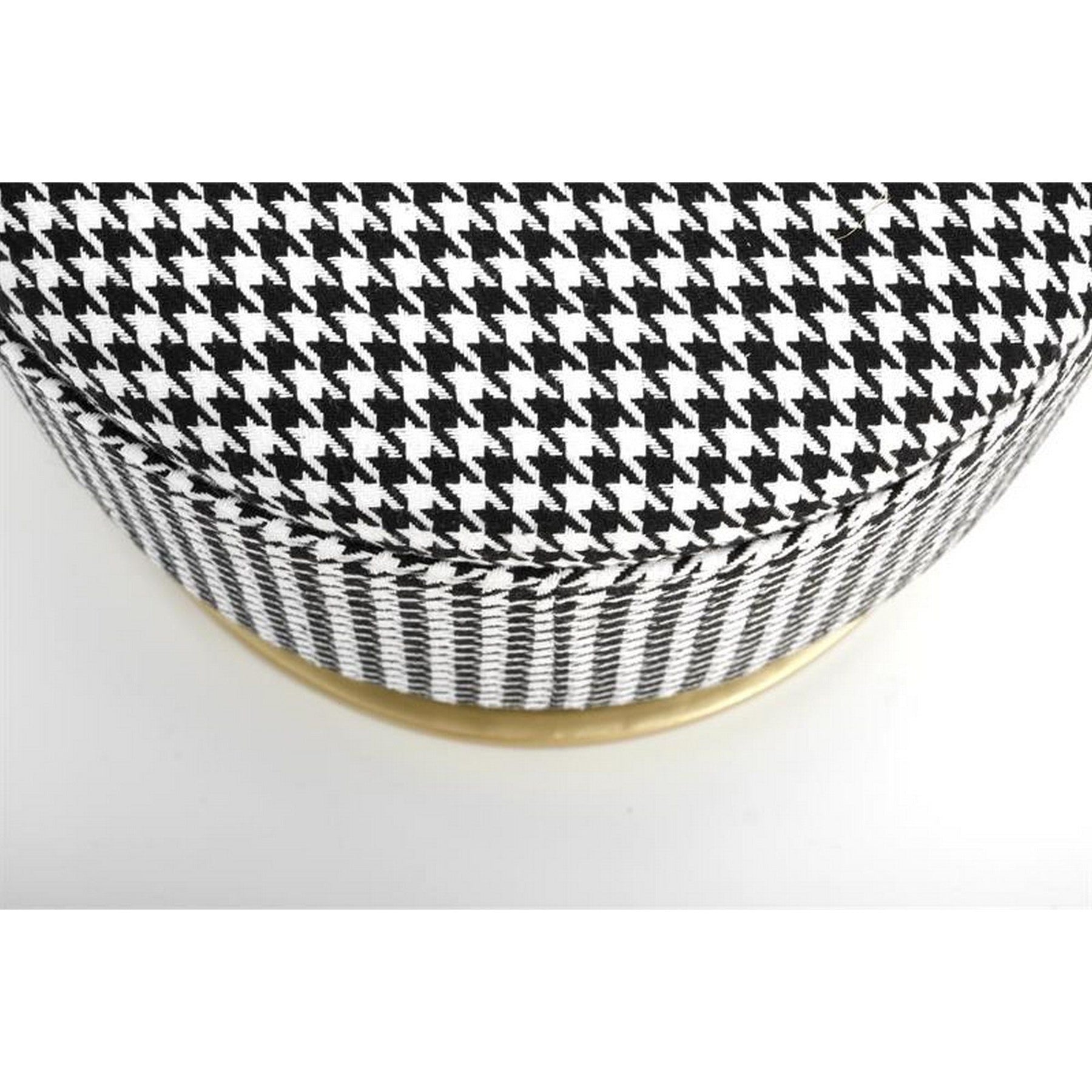 Banca HARMONY, negru/alb/auriu, cu spatiu depozitare, 105x40x42 cm