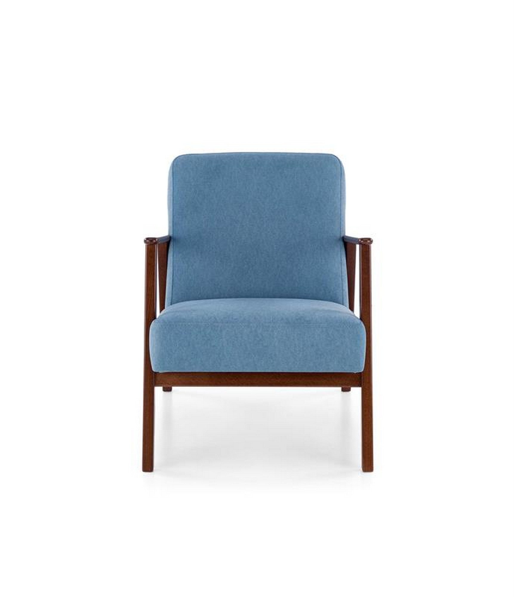 Fotoliu MILANO 1S, stofa catifelata albastru - Castel 74, 65x77x77 cm