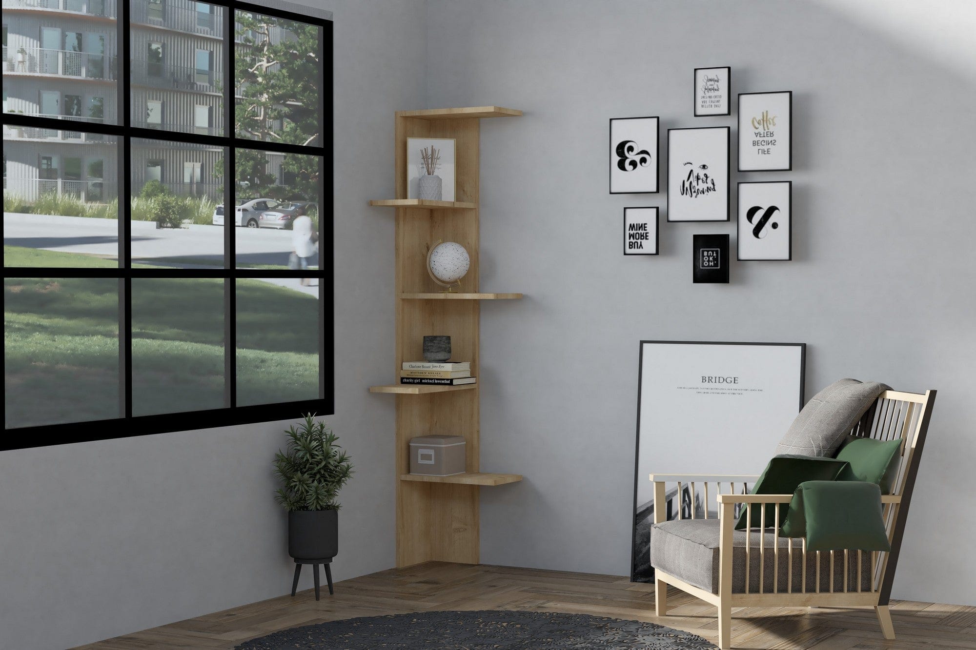 Etajera AMSTERDAM OCN-32821, stejar