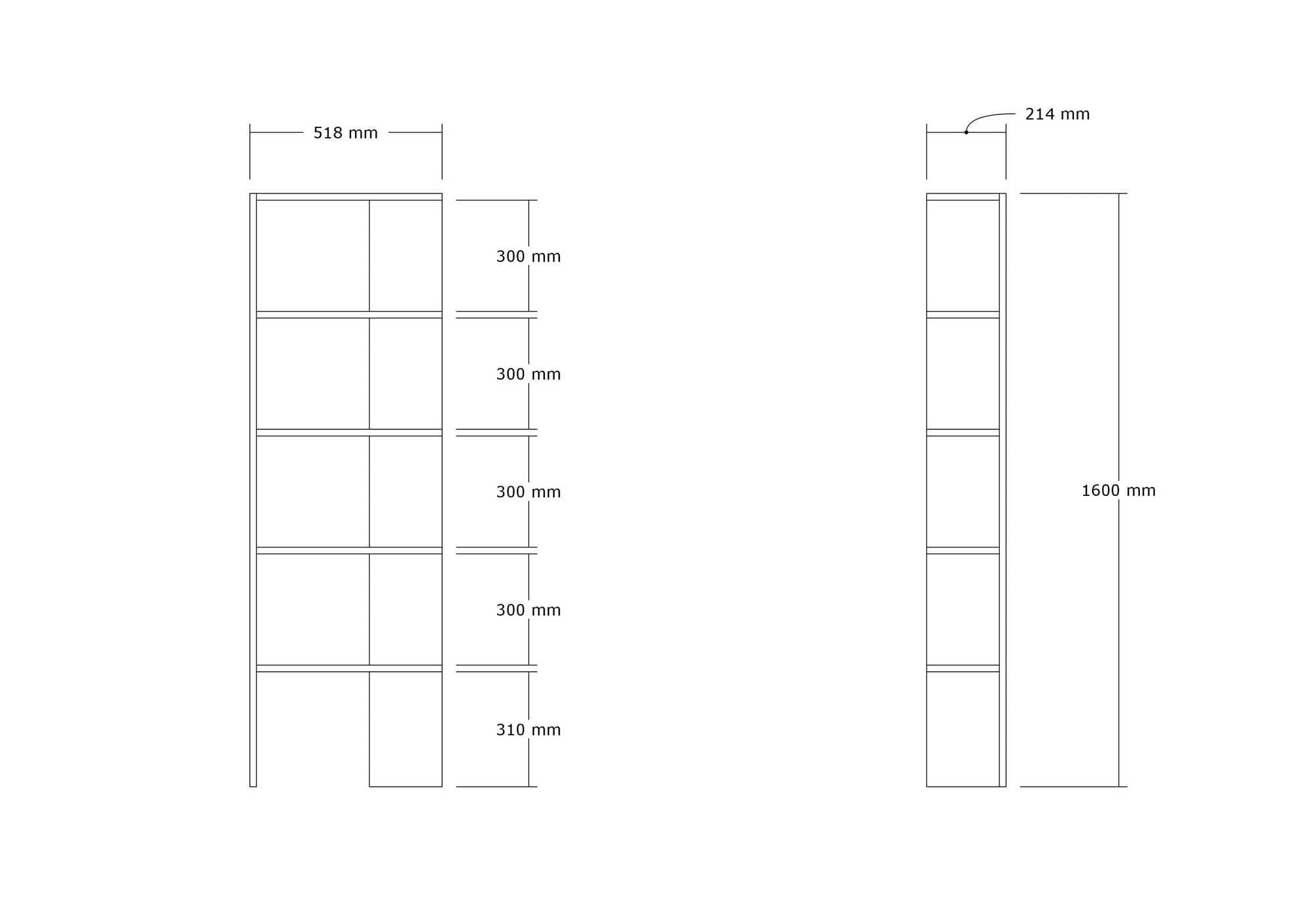 Etajera AMSTERDAM OCN-32823, stejar sonoma