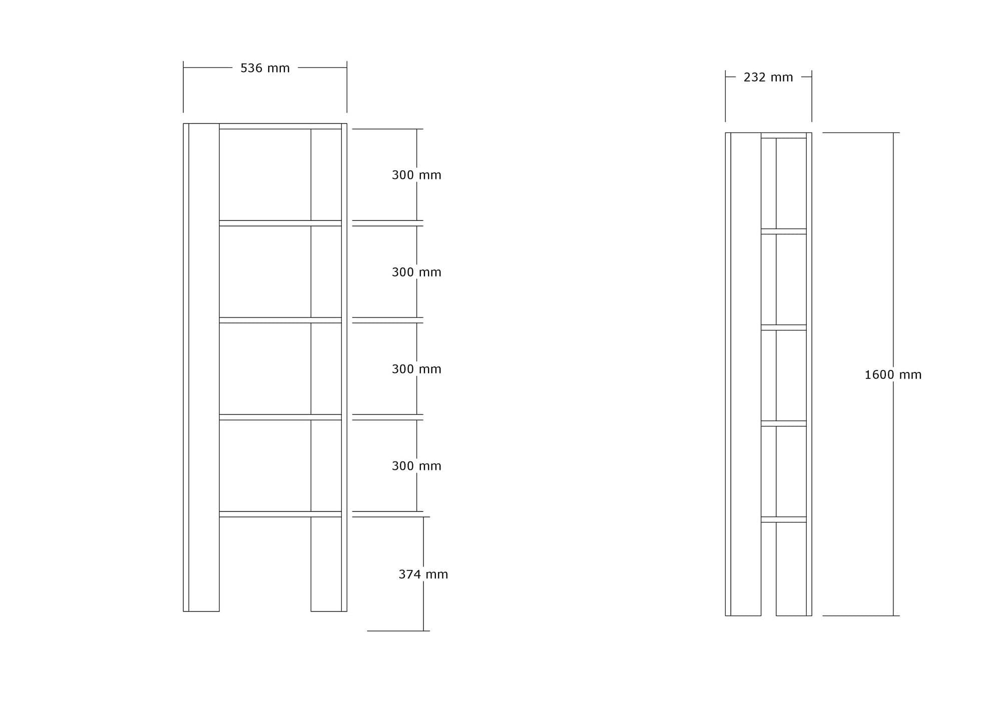Etajera AMSTERDAM OCN-32827, gri antracit