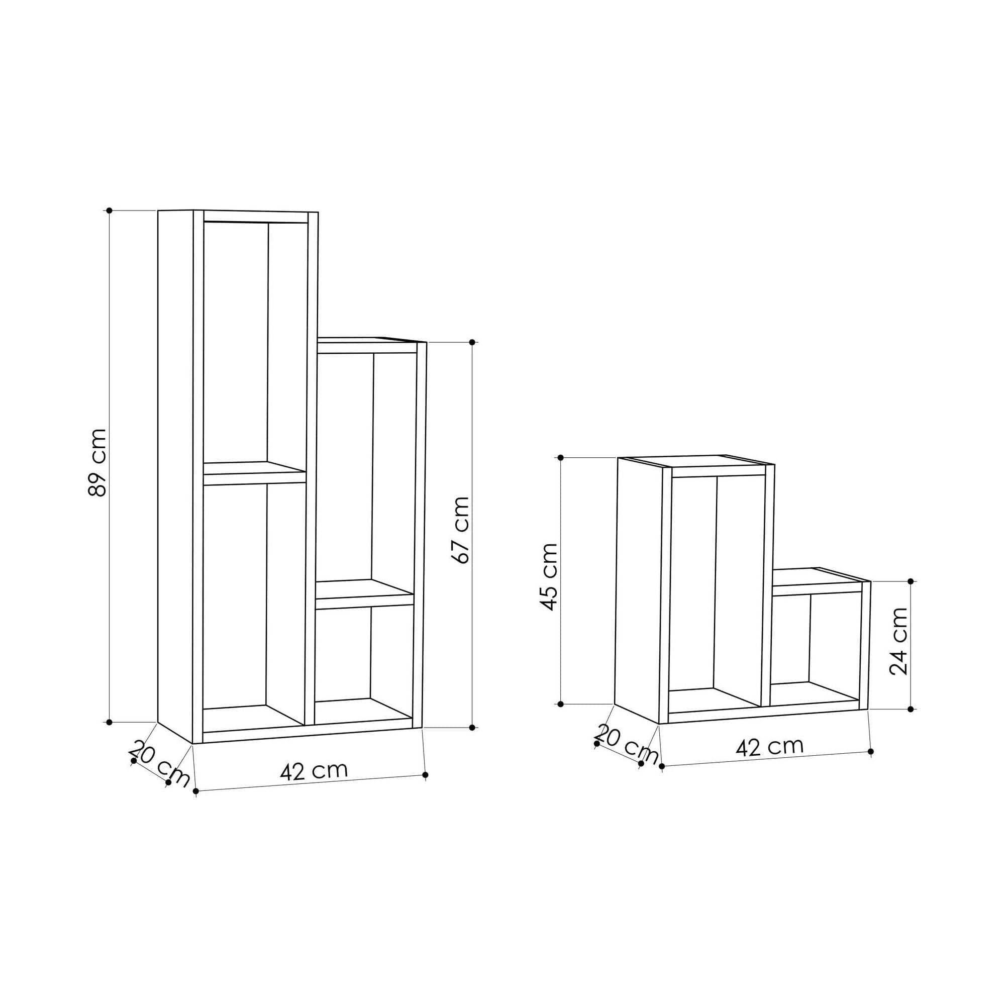 Etajera AMSTERDAM OCN-32843, gri antracit