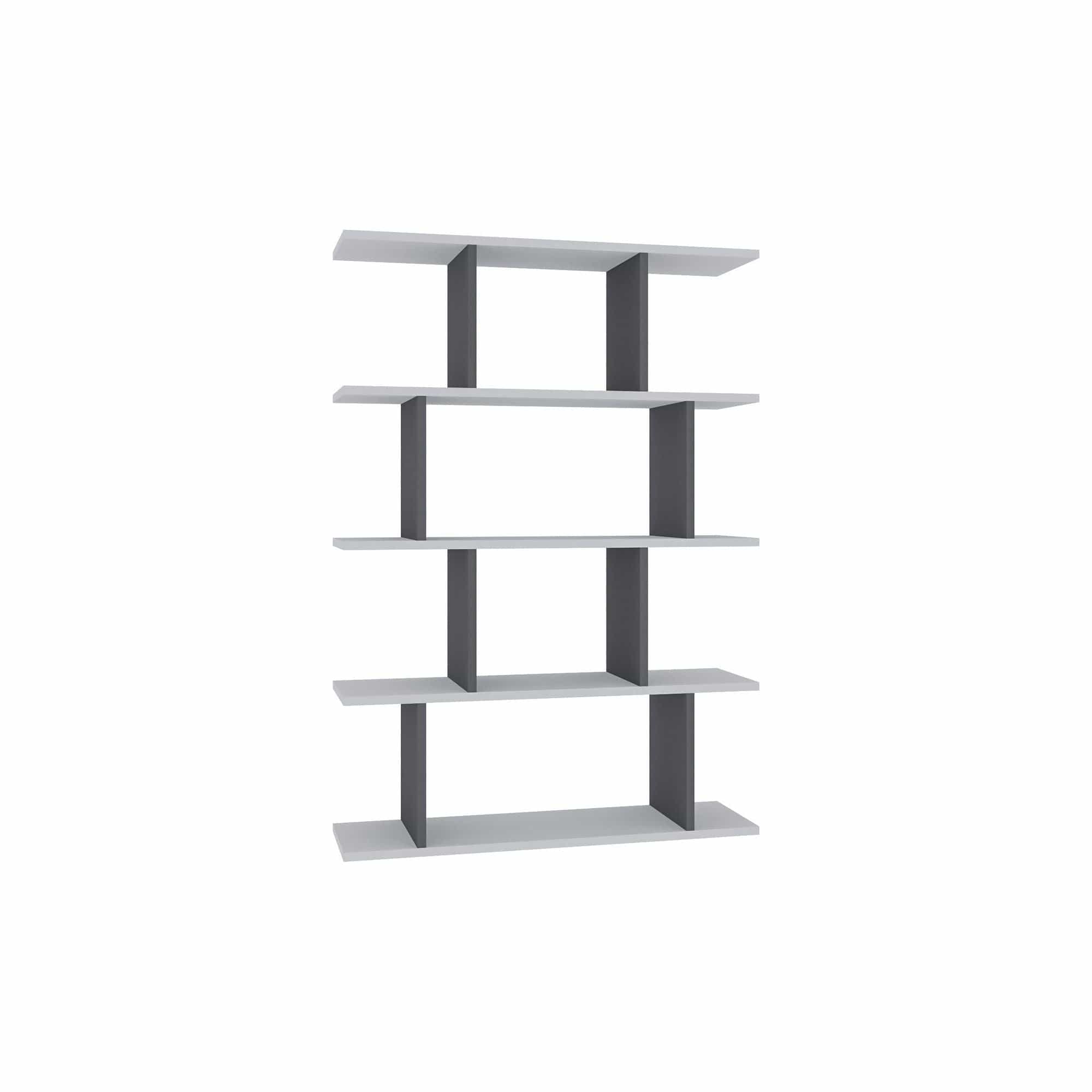 Etajera AMSTERDAM OCN-32854, alb/gri