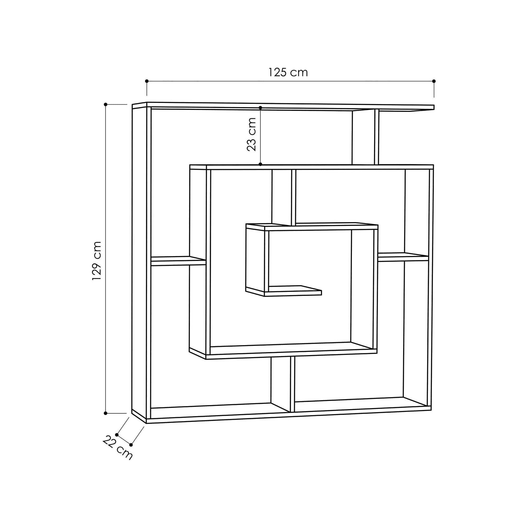 Etajera AMSTERDAM OCN-32859, gri antracit