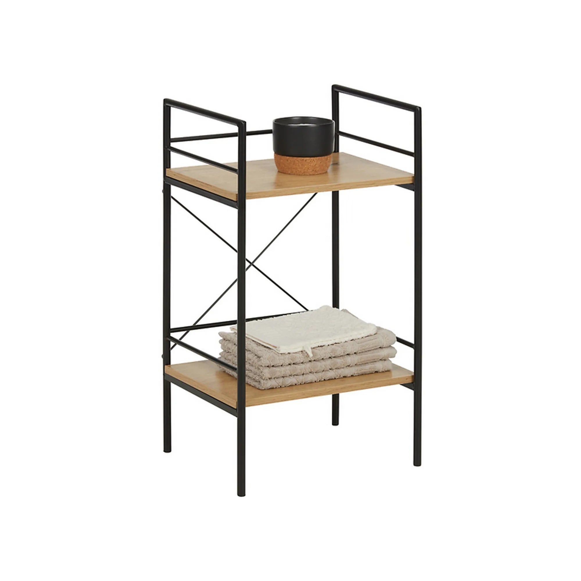 Etajera BERGEN OCN-29175, stejar/negru