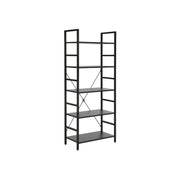 Etajera DETROIT OCN-39919, nuc inchis/negru mat