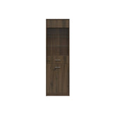 Vitrina NEPO PLUS, stejar nobil, PAL laminat/sticla, 60x34x197 cm