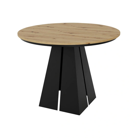 Masa extensibila LORIAN, stejar artisan/negru, 100/176x100x76 cm