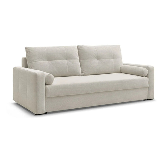 Canapea extensibila MONA, stofa catifelata bej - Curio 09, 230x92x94 cm