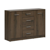 Comoda NEPO PLUS, stejar nobil, PAL laminat, 119x34x84 cm