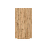 Dulap ZELE, stejar wotan, PAL, cu 2 usi, 78x78x195 cm