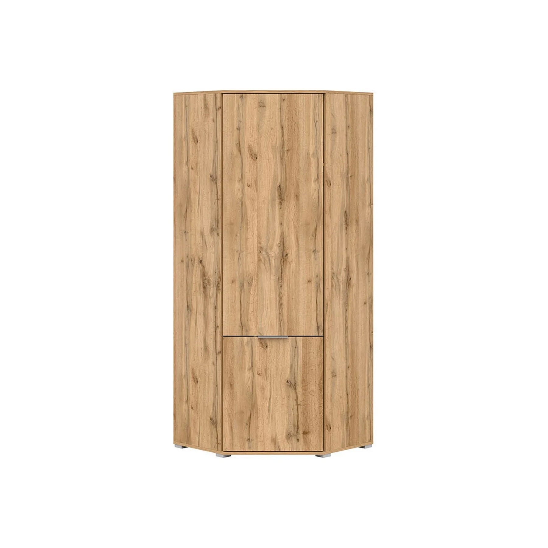 Dulap ZELE, stejar wotan, PAL, cu 2 usi, 78x78x195 cm