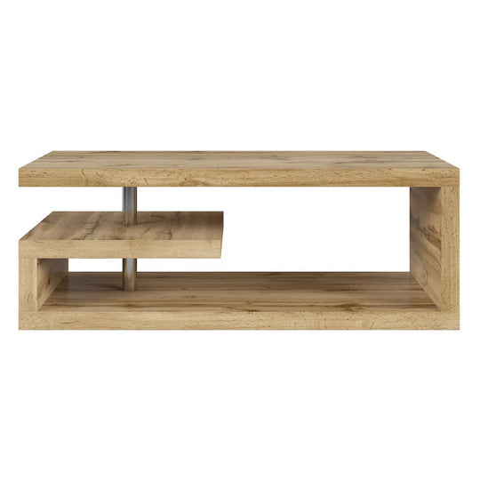 Masuta cafea GLIMP, stejar wotan, PAL/metal, 120x60x45 cm