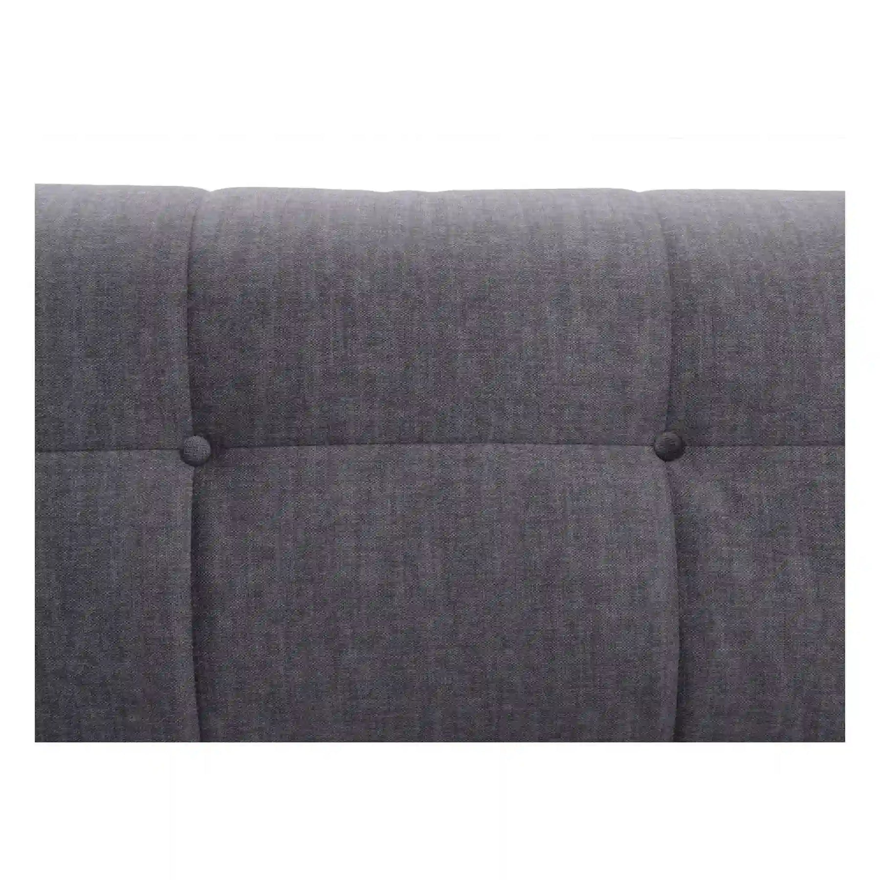 Canapea extensibila TORENT, stofa catifelata gri - Vogue 16, 220x98x95 cm