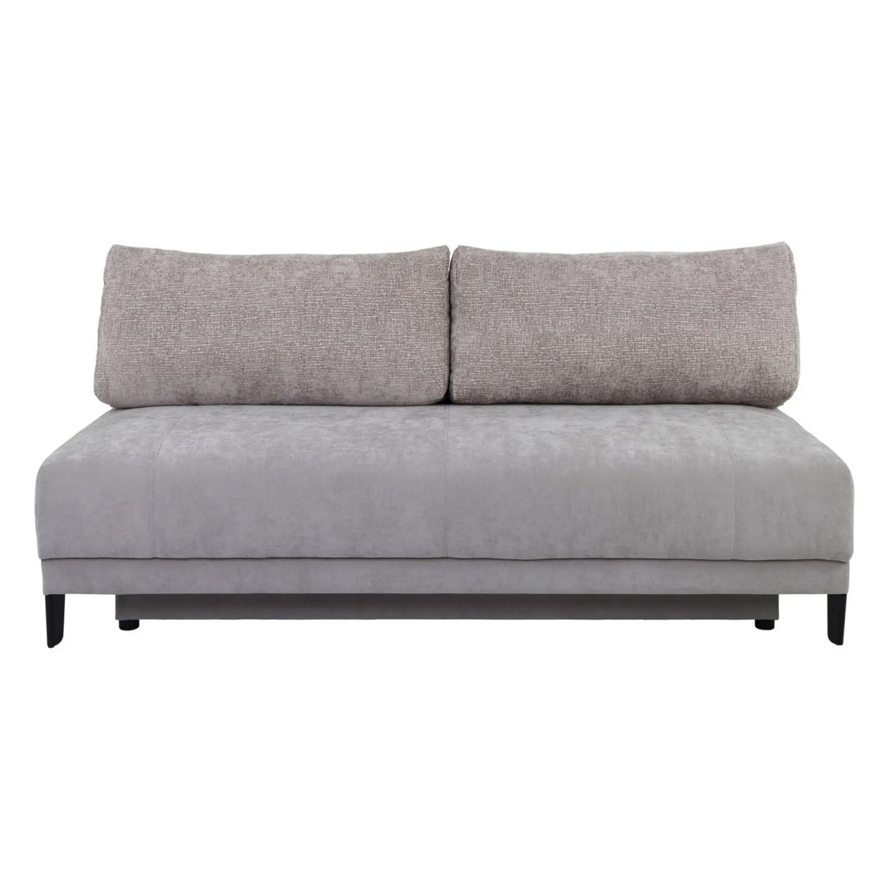 Canapea extensibila SENTILA, stofa catifelata bej - Wind 82, 198x106x91 cm