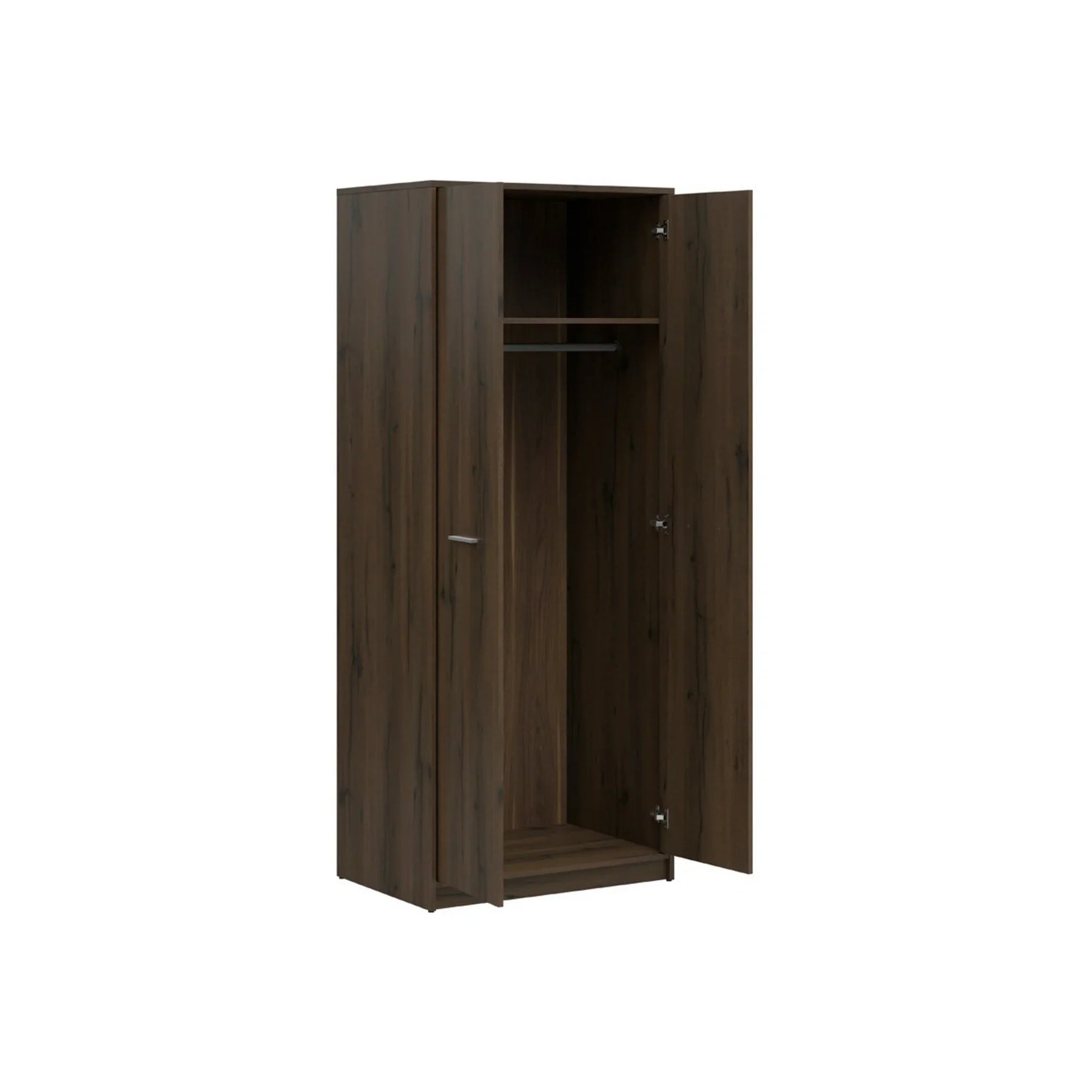 Dulap NEPO PLUS, stejar nobil, PAL laminat, cu 2 usi, 80x55x197 cm