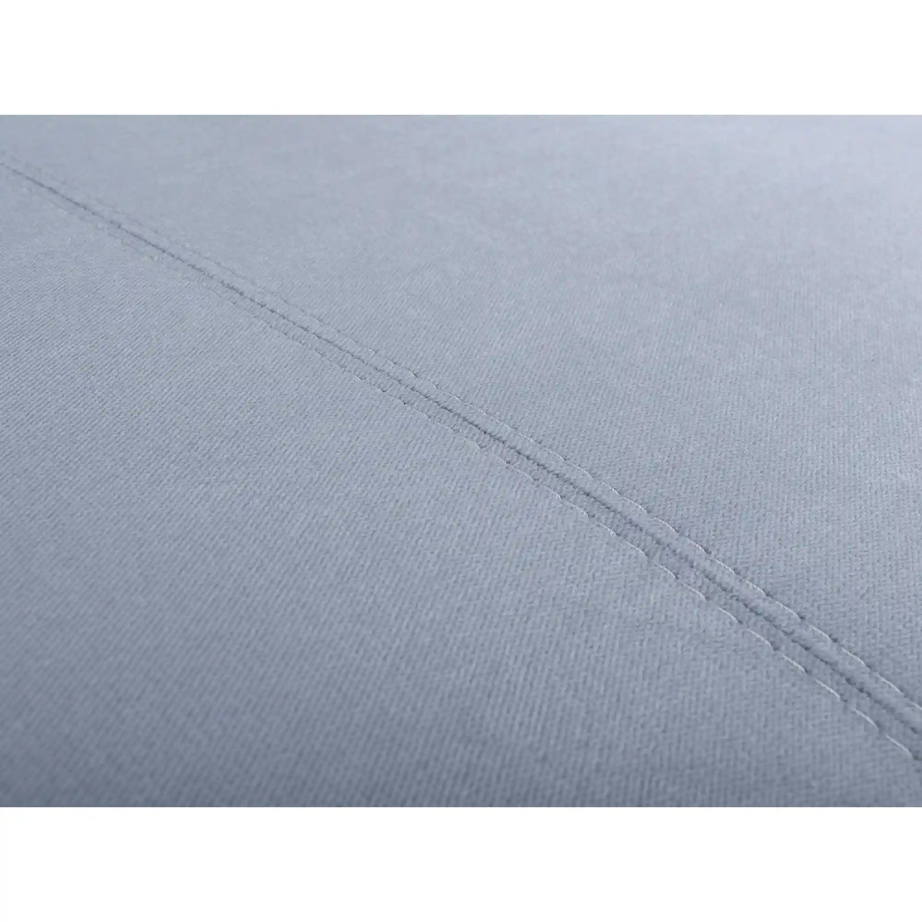 Canapea extensibila SENTILA, stofa catifelata gri - Elia 84, 198x106x91 cm