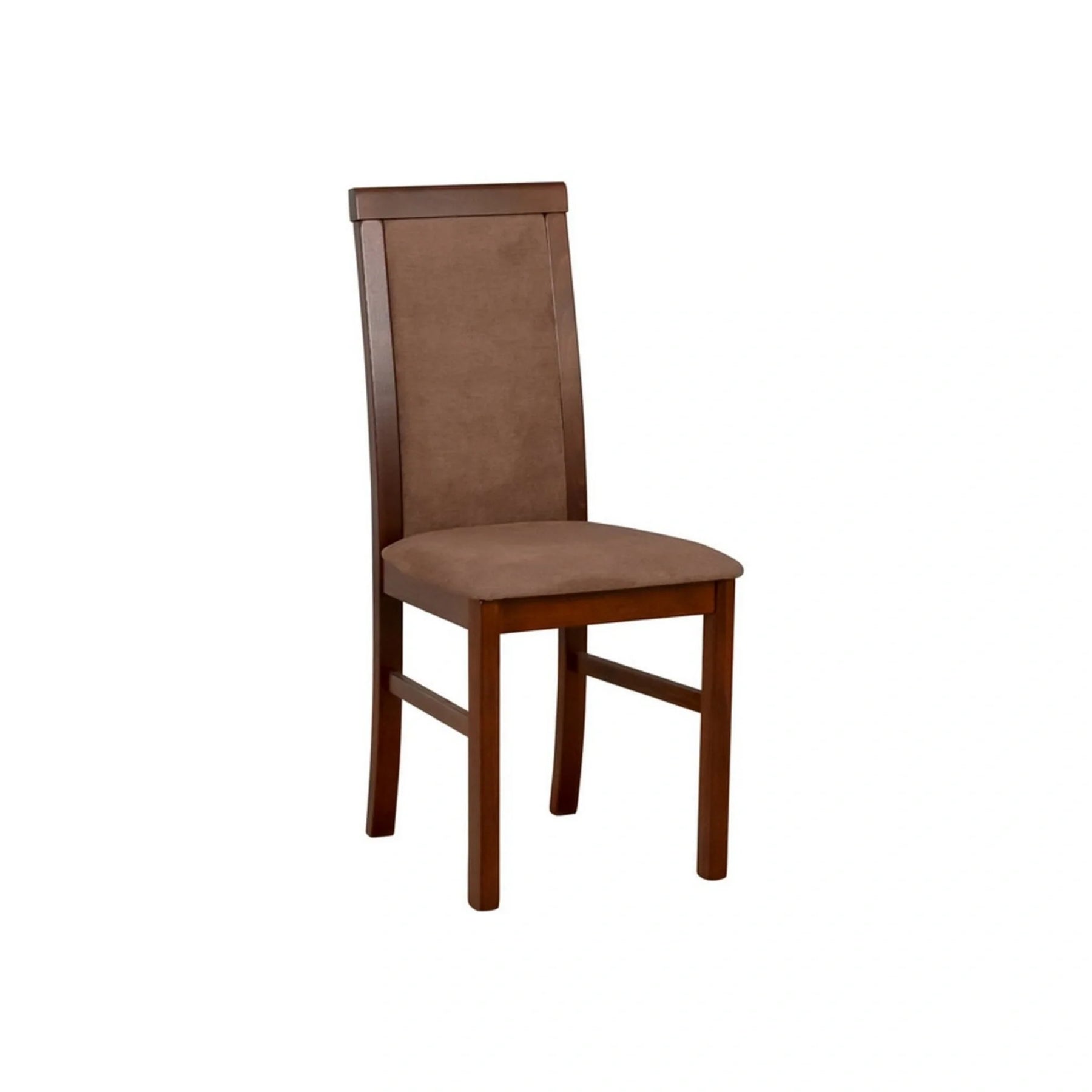Scaun COMO, maro/nuc, stofa clasica/lemn, 43x51x92 cm
