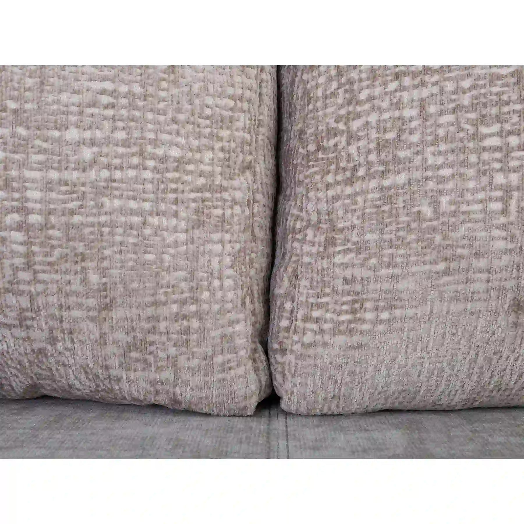 Canapea extensibila SENTILA, stofa catifelata bej - Wind 82, 198x106x91 cm